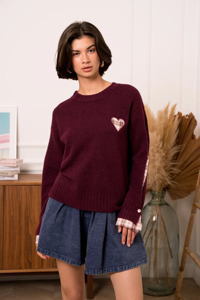 Pull Chloé - bordeaux