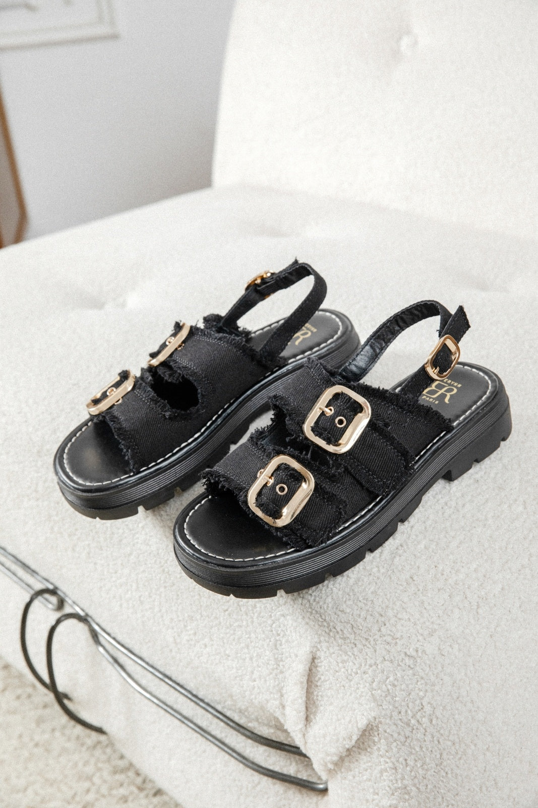 Sandales Eva - noir