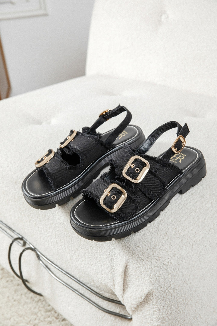 Sandales Eva - noir
