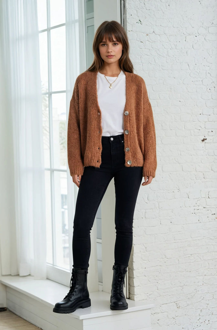 Gilet Adriana - terracotta