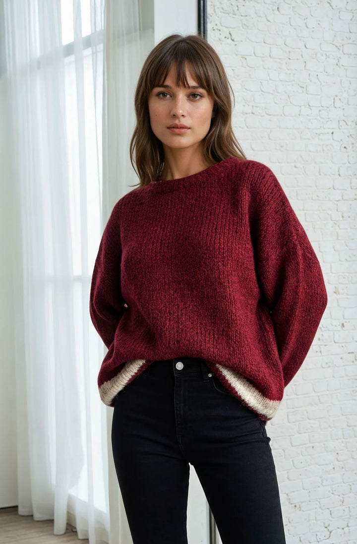 Pull Viny - bordeaux