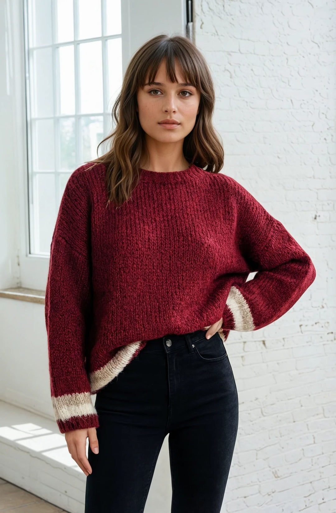 Pull Viny - bordeaux