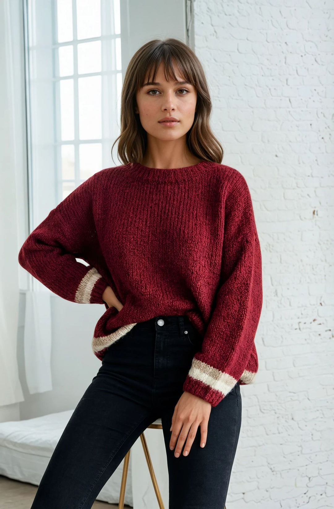 Pull Viny - bordeaux