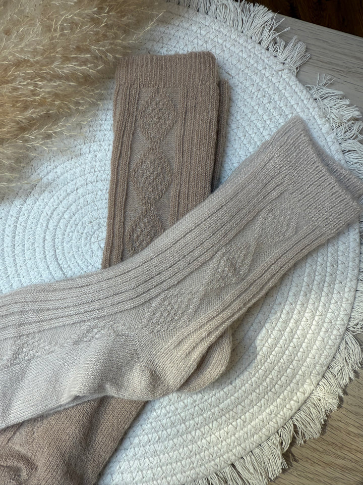 Chaussettes chaudes - beige foncé