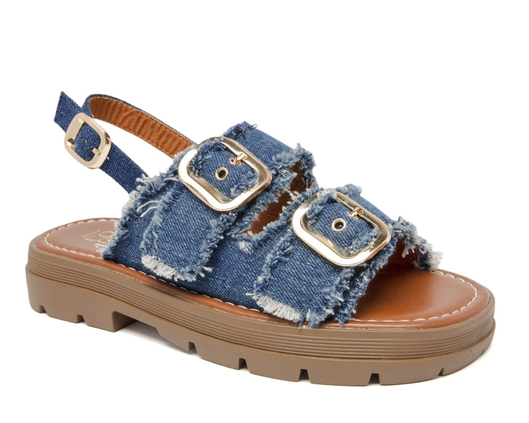 Sandales Eva - jean bleu