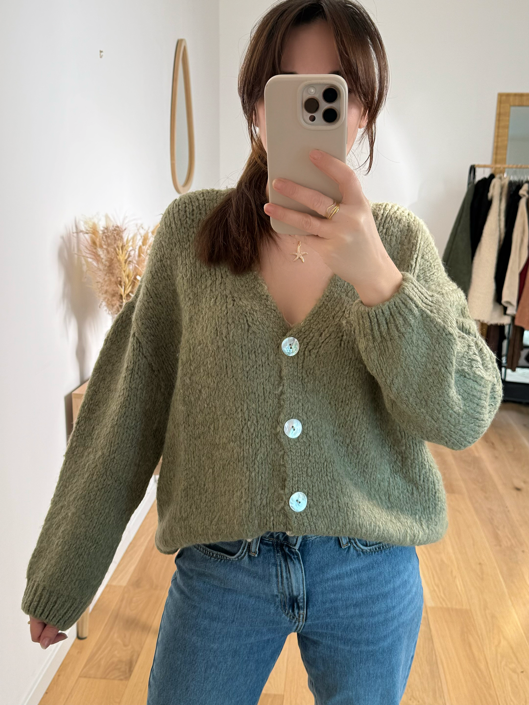 Gilet Adriana - kaki