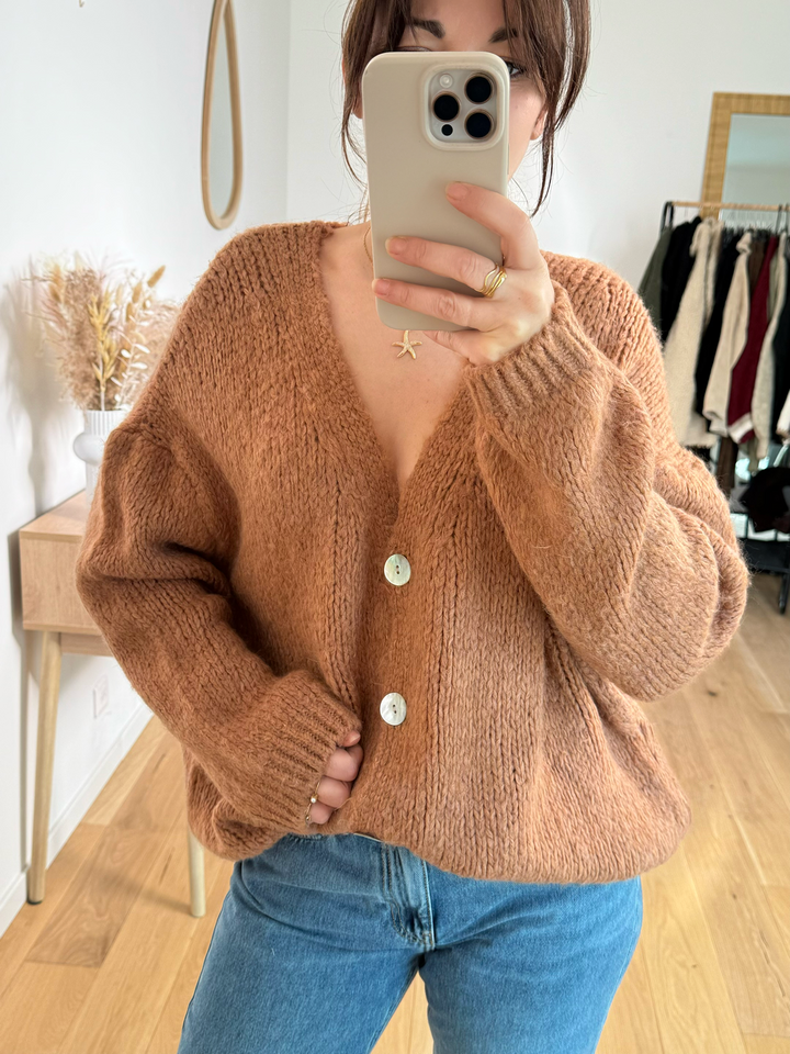 Gilet Adriana - terracotta