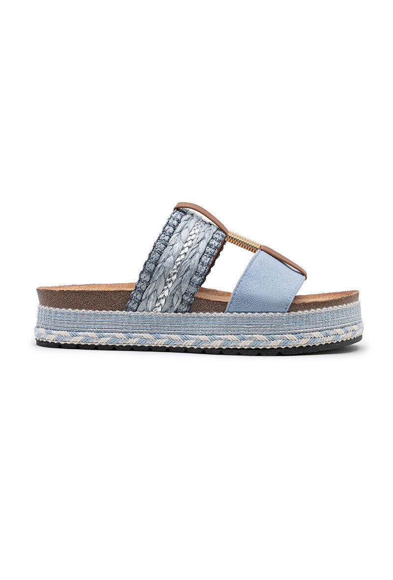 Sandales Éden - bleu