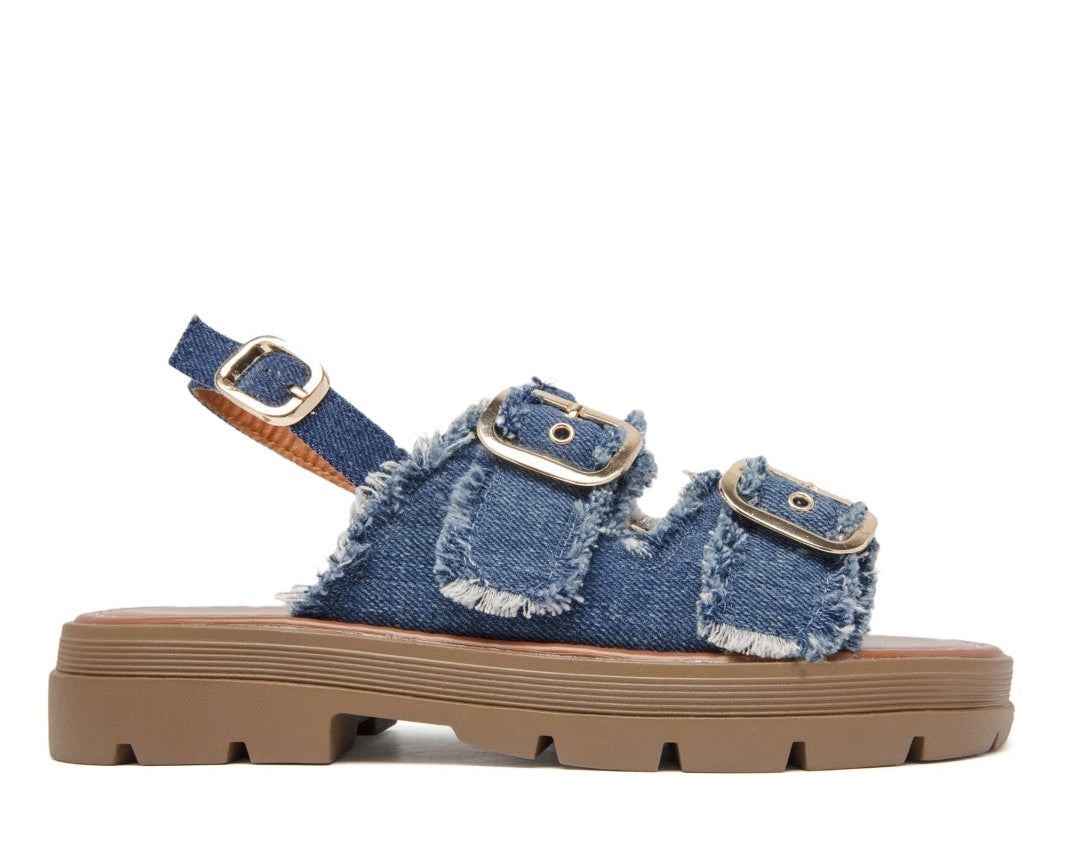 Sandales Eva - jean bleu