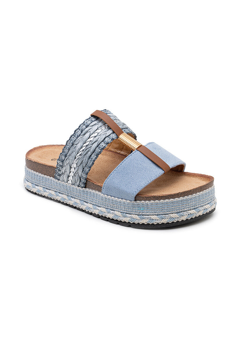 Sandales Éden - bleu