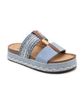 Sandales Éden - bleu