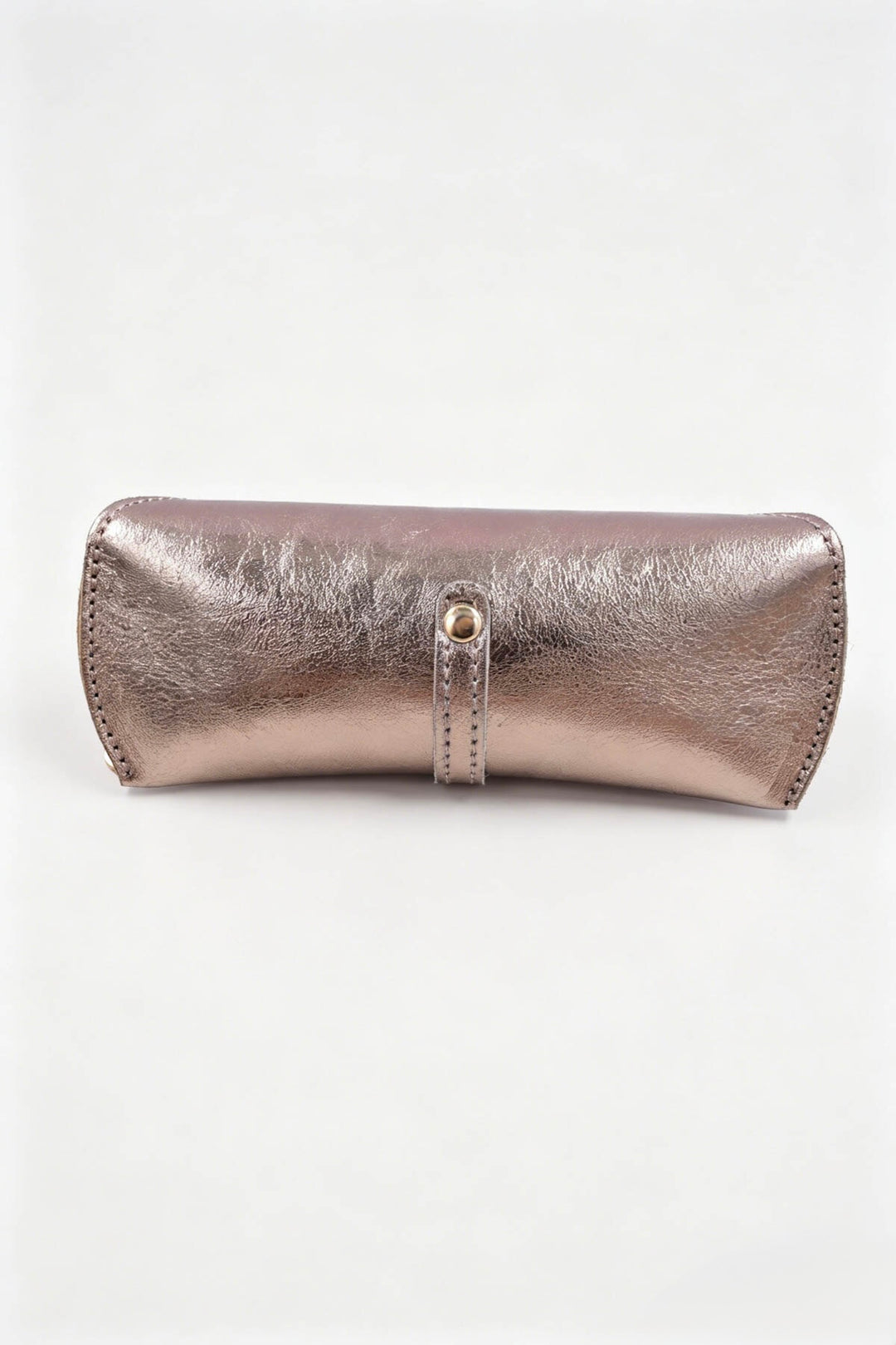 Étui à lunettes en cuir - bronze