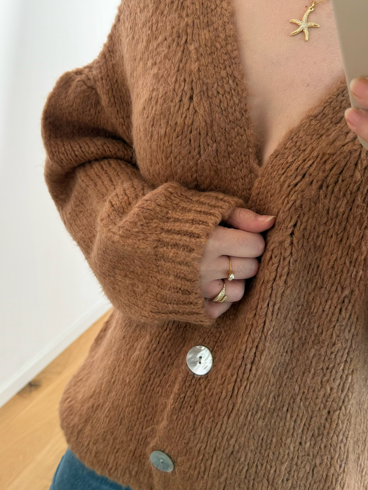 Gilet Adriana - terracotta