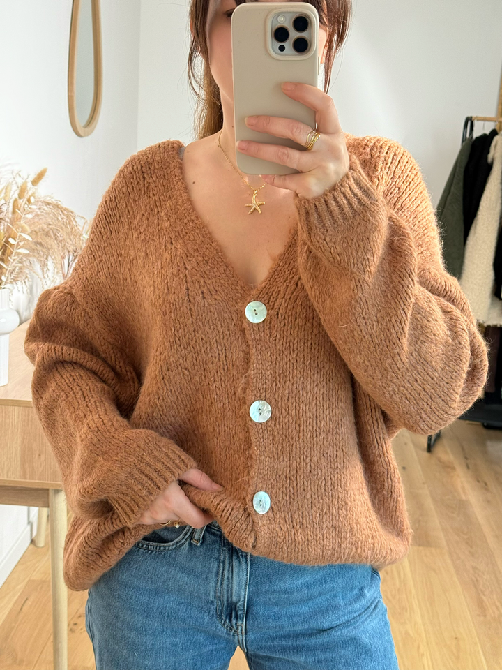 Gilet Adriana - terracotta