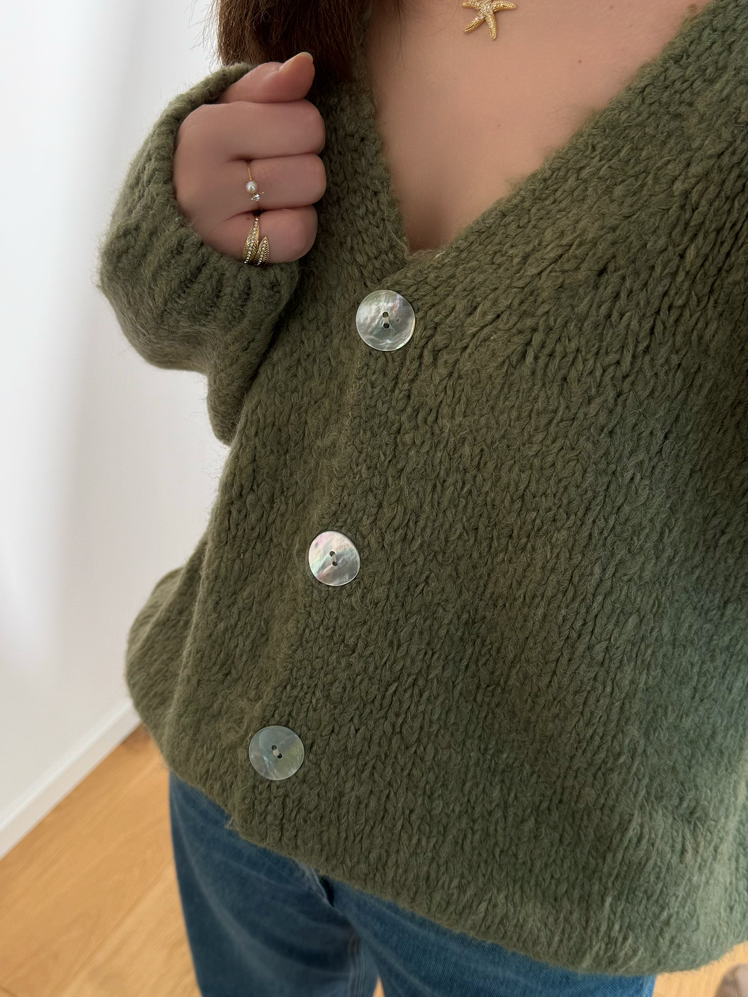 Gilet Adriana - kaki
