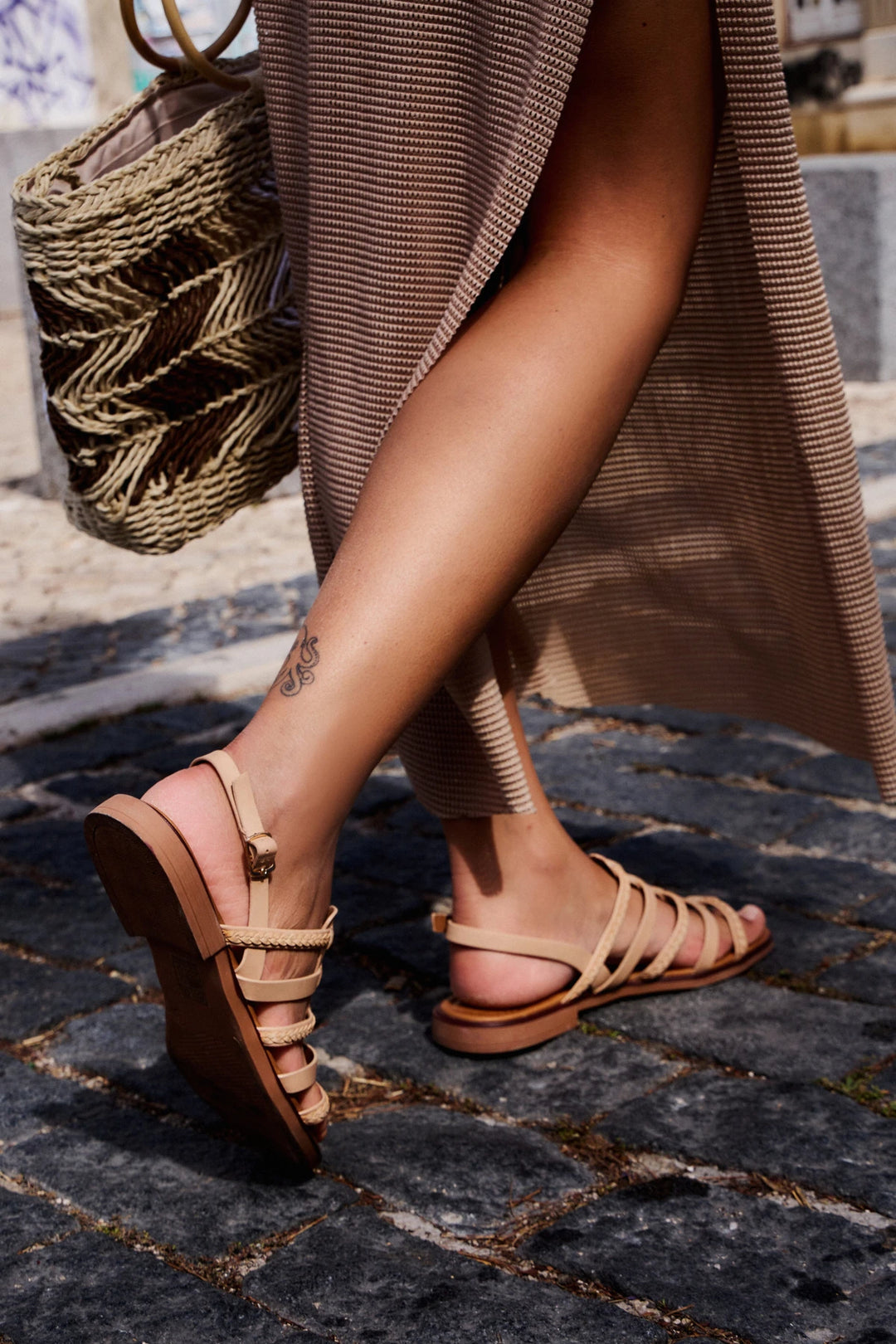 Sandales Parisse - camel