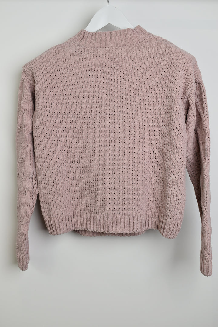 Pull vieux rose - taille XS