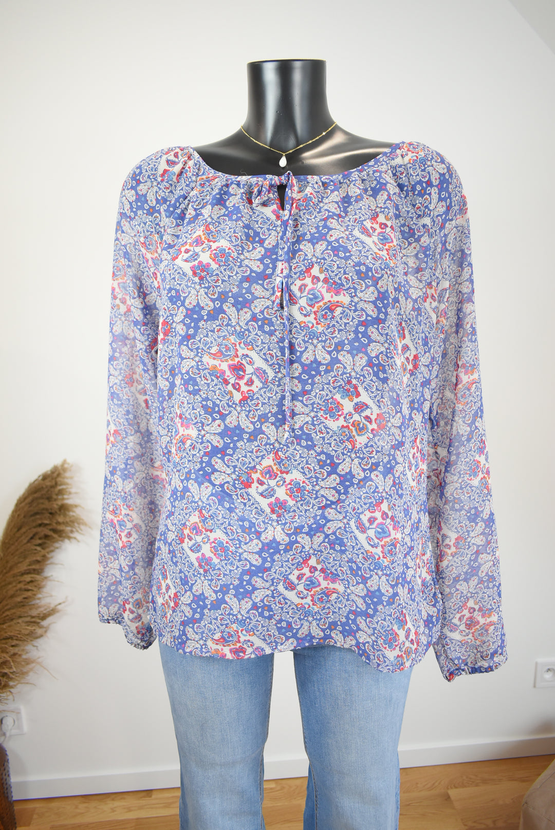 Blouse bleue - taille S