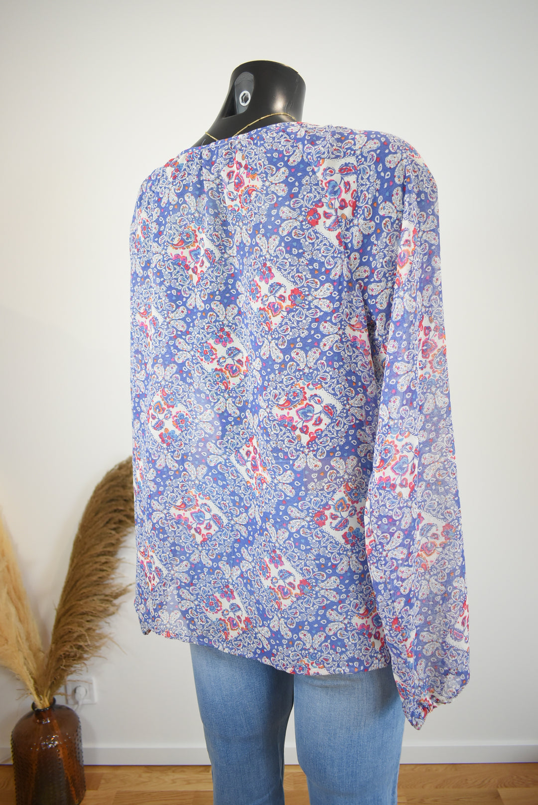 Blouse bleue - taille S