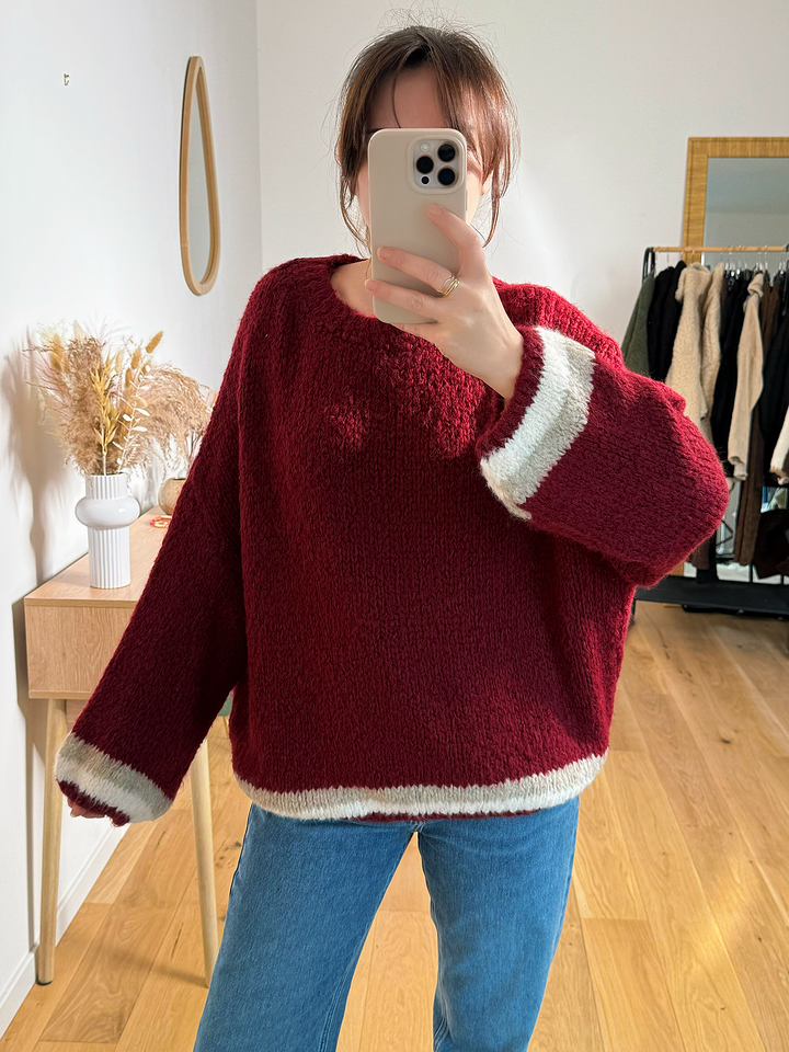 Pull Viny - bordeaux