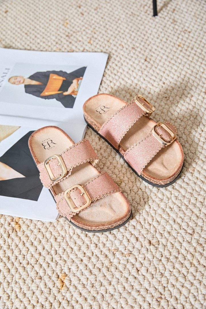 Sandales Rosie - champagne rosé